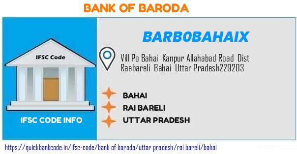 Bank of Baroda Bahai BARB0BAHAIX IFSC Code