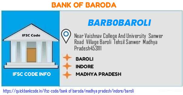 Bank of Baroda Baroli BARB0BAROLI IFSC Code