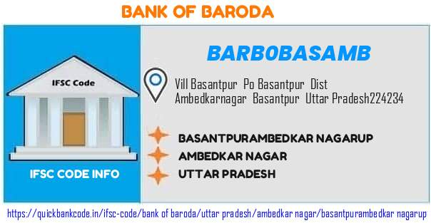 Bank of Baroda Basantpurambedkar Nagarup BARB0BASAMB IFSC Code