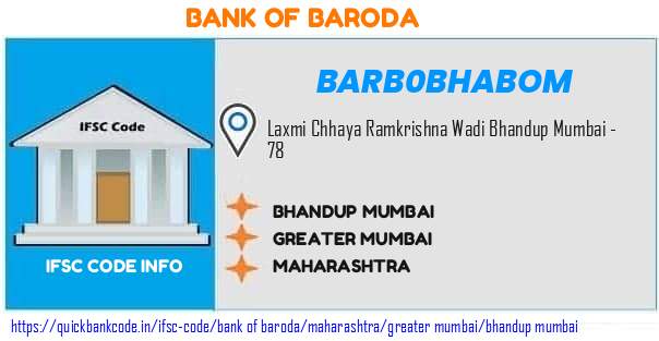 Bank of Baroda Bhandup Mumbai BARB0BHABOM IFSC Code