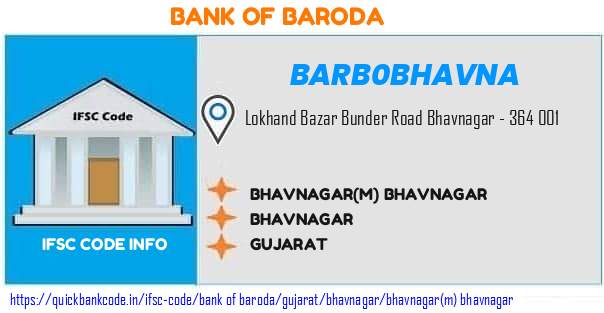 Bank of Baroda Bhavnagarm Bhavnagar BARB0BHAVNA IFSC Code