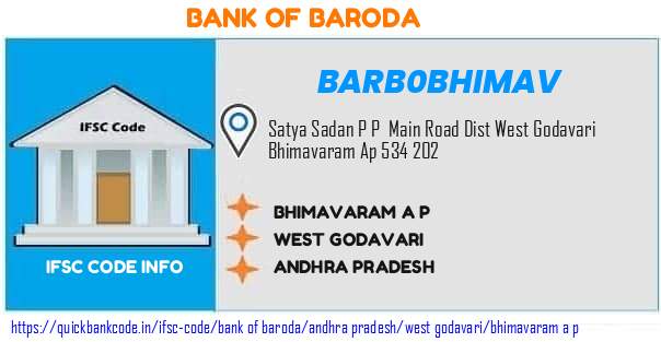 Bank of Baroda Bhimavaram A P  BARB0BHIMAV IFSC Code