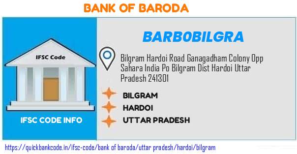 Bank of Baroda Bilgram BARB0BILGRA IFSC Code