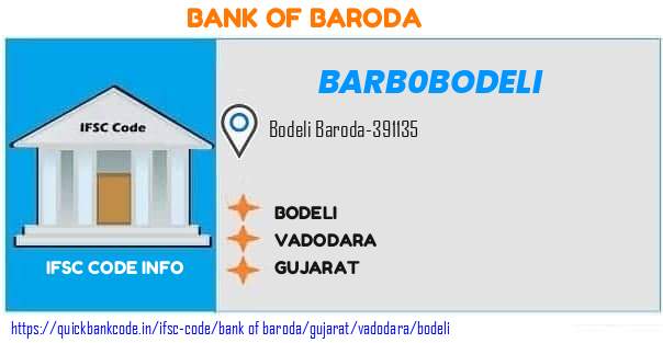 Bank of Baroda Bodeli BARB0BODELI IFSC Code