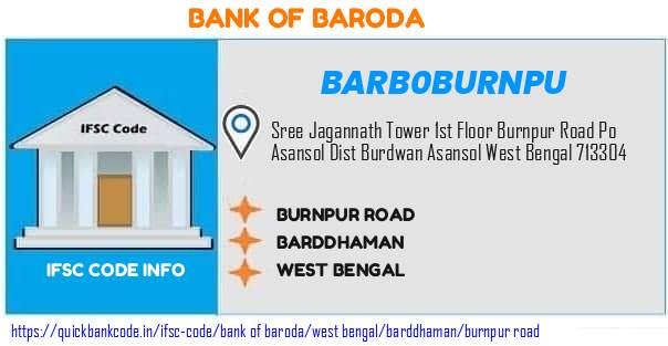 Bank of Baroda Burnpur Road BARB0BURNPU IFSC Code