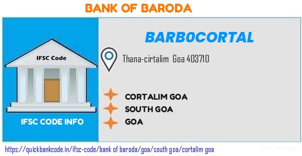 Bank of Baroda Cortalim Goa BARB0CORTAL IFSC Code