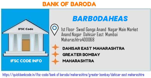 Bank of Baroda Dahisar East Maharashtra BARB0DAHEAS IFSC Code