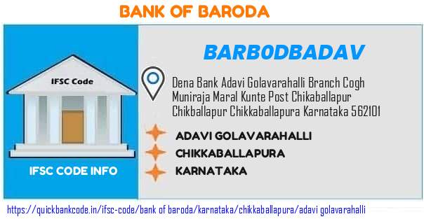 Bank of Baroda Adavi Golavarahalli BARB0DBADAV IFSC Code