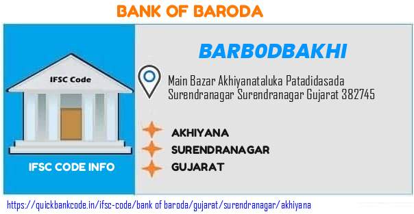 Bank of Baroda Akhiyana BARB0DBAKHI IFSC Code