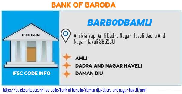 Bank of Baroda Amli BARB0DBAMLI IFSC Code