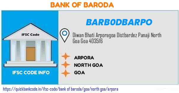 BARB0DBARPO Bank of Baroda. ARPORA