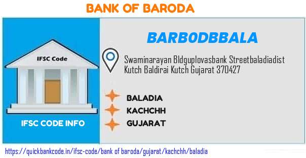 Bank of Baroda Baladia BARB0DBBALA IFSC Code