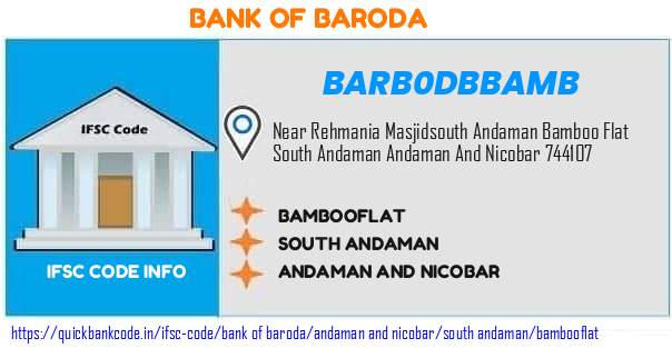 Bank of Baroda Bambooflat BARB0DBBAMB IFSC Code