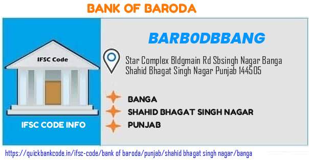 Bank of Baroda Banga BARB0DBBANG IFSC Code