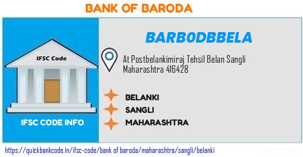 Bank of Baroda Belanki BARB0DBBELA IFSC Code