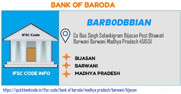 Bank of Baroda Bijasan BARB0DBBIAN IFSC Code