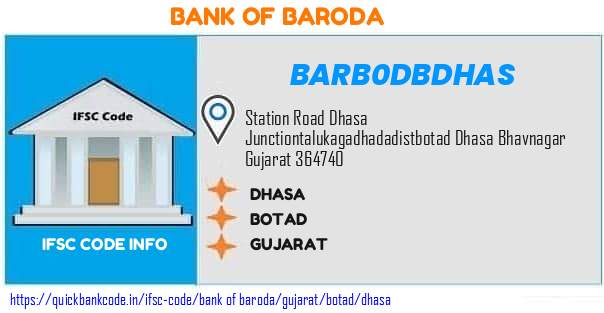 Bank of Baroda Dhasa BARB0DBDHAS IFSC Code