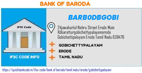 Bank of Baroda Gobichettypalayam BARB0DBGOBI IFSC Code