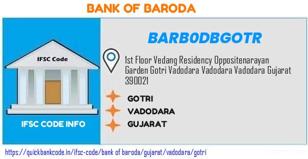 Bank of Baroda Gotri BARB0DBGOTR IFSC Code