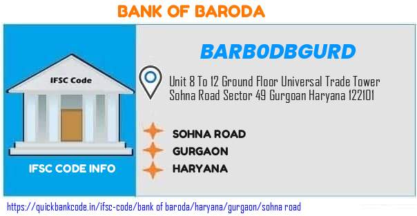 Bank of Baroda Sohna Road BARB0DBGURD IFSC Code