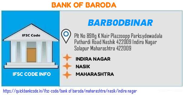 Bank of Baroda Indira Nagar BARB0DBINAR IFSC Code