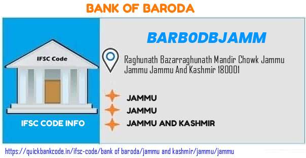Bank of Baroda Jammu BARB0DBJAMM IFSC Code