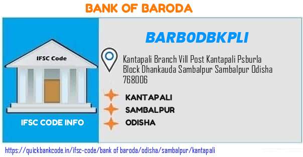 Bank of Baroda Kantapali BARB0DBKPLI IFSC Code