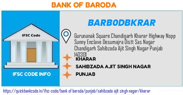 Bank of Baroda Kharar BARB0DBKRAR IFSC Code