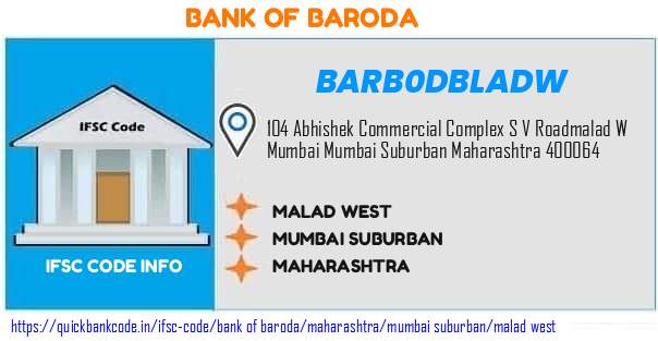 Bank of Baroda Malad West BARB0DBLADW IFSC Code