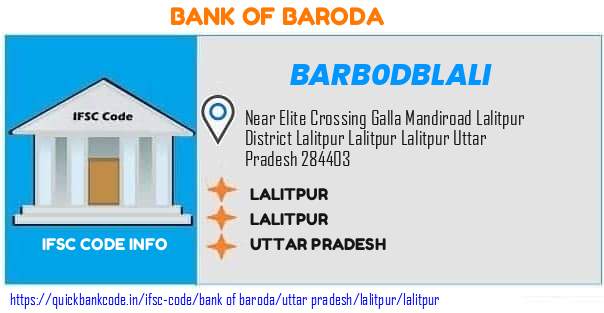 Bank of Baroda Lalitpur BARB0DBLALI IFSC Code