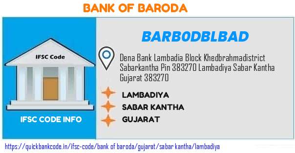 Bank of Baroda Lambadiya BARB0DBLBAD IFSC Code