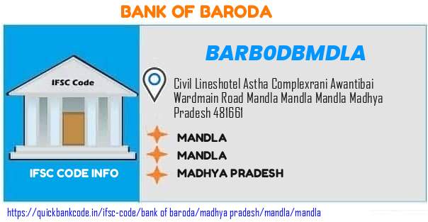Bank of Baroda Mandla BARB0DBMDLA IFSC Code