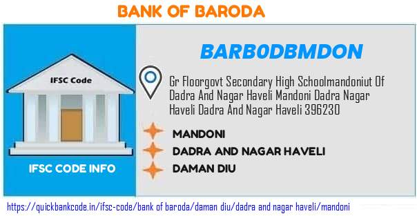 Bank of Baroda Mandoni BARB0DBMDON IFSC Code