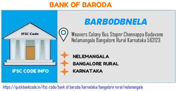 Bank of Baroda Nelemangala BARB0DBNELA IFSC Code