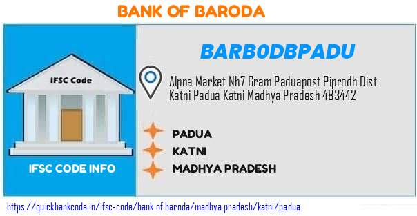 Bank of Baroda Padua BARB0DBPADU IFSC Code