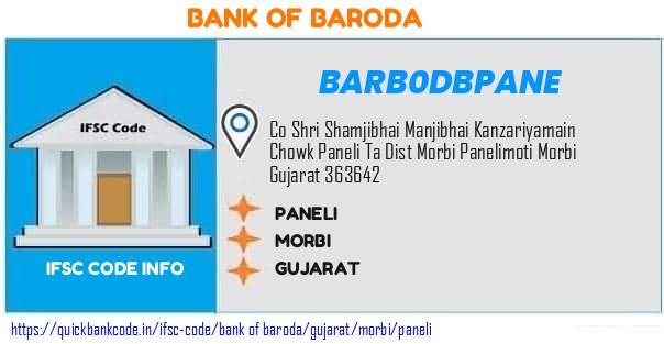 Bank of Baroda Paneli BARB0DBPANE IFSC Code