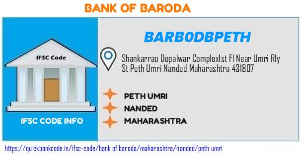 Bank of Baroda Peth Umri BARB0DBPETH IFSC Code