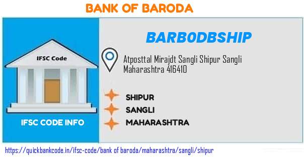 BARB0DBSHIP Bank of Baroda. SHIPUR