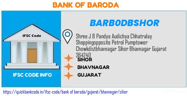 BARB0DBSHOR Bank of Baroda. SIHOR