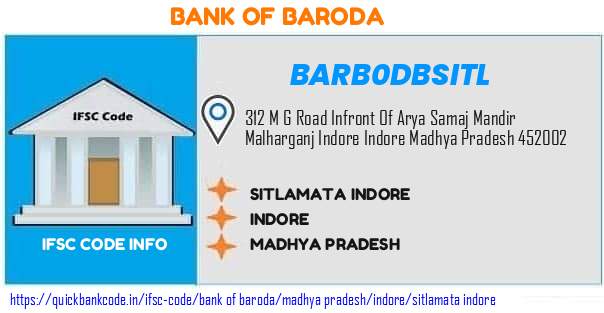 Bank of Baroda Sitlamata Indore BARB0DBSITL IFSC Code
