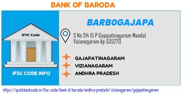 Bank of Baroda Gajapatinagaram BARB0GAJAPA IFSC Code