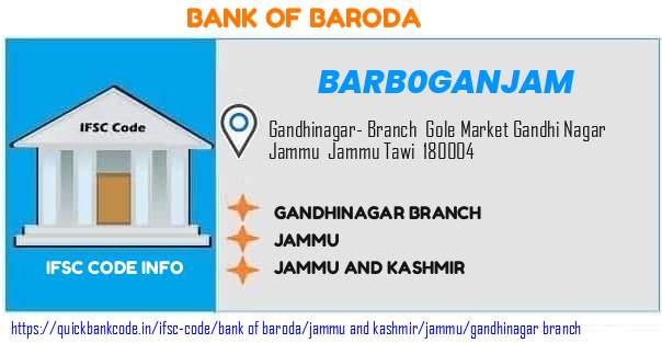 Bank of Baroda Gandhinagar Branch BARB0GANJAM IFSC Code