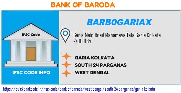 Bank of Baroda Garia Kolkata BARB0GARIAX IFSC Code