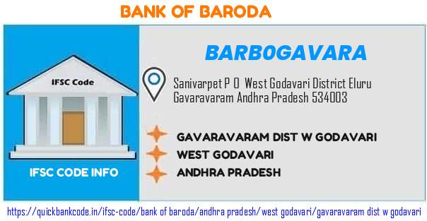 Bank of Baroda Gavaravaram Dist W Godavari BARB0GAVARA IFSC Code