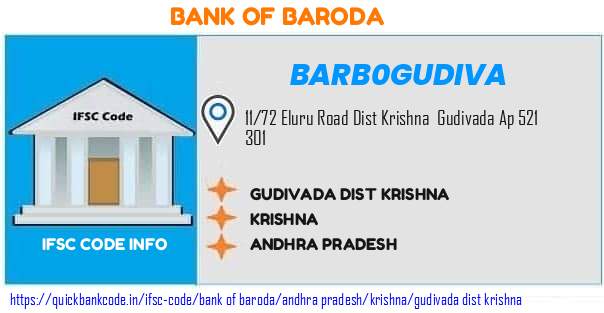 Bank of Baroda Gudivada Dist Krishna BARB0GUDIVA IFSC Code