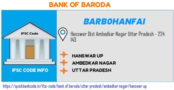 BARB0HANFAI Bank of Baroda. HANSWAR, UP