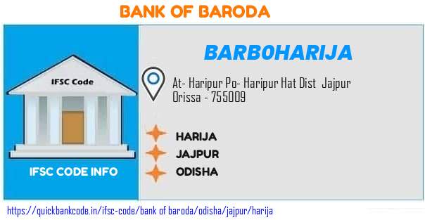 Bank of Baroda Harija BARB0HARIJA IFSC Code