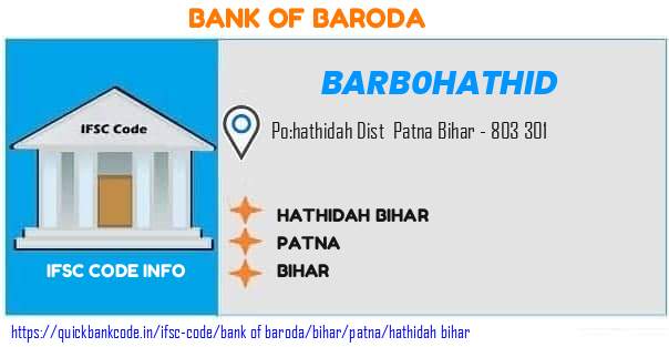 Bank of Baroda Hathidah Bihar BARB0HATHID IFSC Code