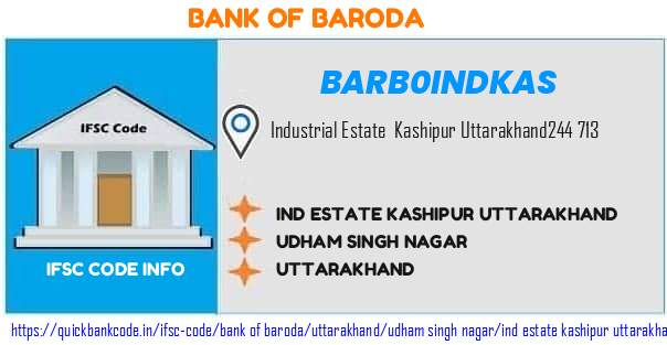 Bank of Baroda Ind Estate Kashipur Uttarakhand BARB0INDKAS IFSC Code