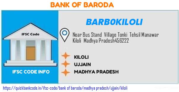 Bank of Baroda Kiloli BARB0KILOLI IFSC Code